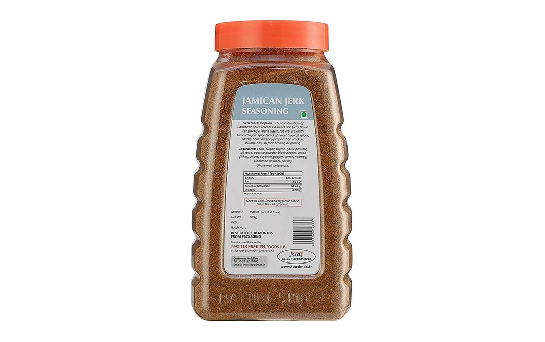 NatureSmith Jamican Jerk Seasoning    Plastic Jar  500 grams